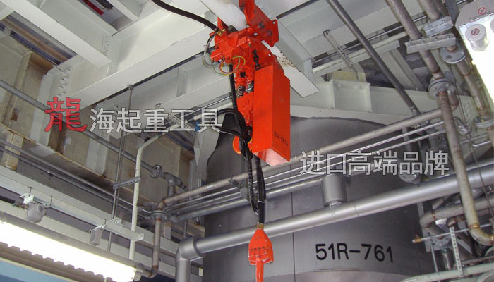 化工防爆气动葫芦：VHX300LP三荣气动葫芦案例图